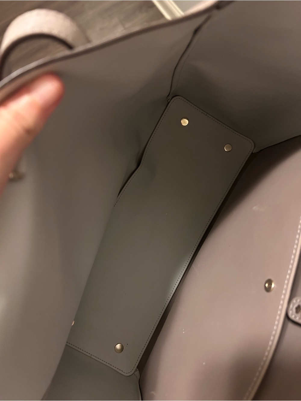 kate spade Pebbled Leather Tote in Taupe - Picture 4 of 5